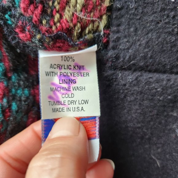 Vintage Darn Fine Hats Made in USA Warm Acrylic Winter Hat Ear-Flaps One Size - Picture 6 of 7